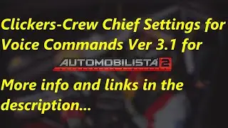 Clickers-Crew Chief-Settings Version 3.1 for AMS2