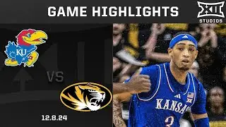 #1 Kansas vs. Missouri Game Highlights | 2024-25 Big 12 Men's Basketball