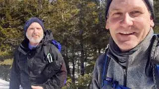 Knobbie Hikes Cone Mountain 2133ft - Snow Shoe Bushwack!