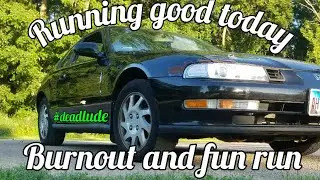 Honda Prelude burnout and fun run