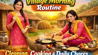 Village Morning Routine | Cleaning, Cooking & Daily Chores&rdquo;