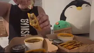Mexican Birria tacos Mukbang
