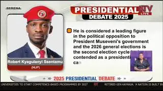 H.E BOBI WINE KYAGULANYI ROBERT SENTAMU ON THE PRESIDENTIAL DEBATE 