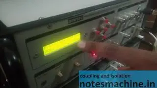 Coupling and isolation-ac lab vtu