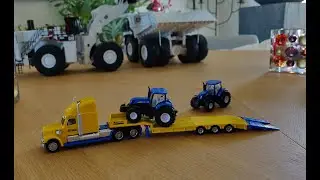 Siku truck with New Holland tractors 1/87 scale