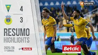 Resumo: Estoril 4-3 Arouca (Liga 25/26 #11)