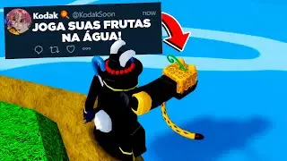 OS INSCRITOS ME DESAFIARAM NO BLOX FRUITS E...
