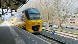NS VIRM Train Departing From Weert Netherlands 