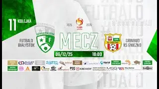 06.12.2025 | LIVE | Futbalo Białystok vs. Grinbud KS Gniezno | 11. kol. | 1 Liga Futsal PZPN