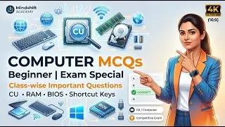 Top 20 Computer MCQs | Beginner & Exam Special | CU RAM BIOS Shortcut | MindShift Academy