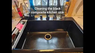 Transforming my dull black composite kitchen sink in minutes
