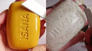 Soap Carving ASMR Relaxing Sounds no talking Satisfying ASMR Video