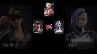 Ignis vs Sentino vs A124 😱 ||Best Character Showdown in Free Fire 🔥 || #shorts #trending