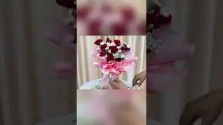 Red Rose Bouquet with Pink Wrapping Elegant Floral Arrangement Part 02