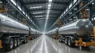 Inside Giant Factories: Building Industrial Tanker Trucks with Precision Engineering