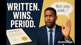 Written Contract vs Verbal Contract | Why You Must Always Put Business Agreements in Writing