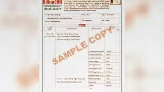 Packers And Movers Bill For Claim / Relocation Bill For Claim