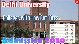 # Colleges with very low cut off's # Delhi University # be ready to get there # admission 2020$