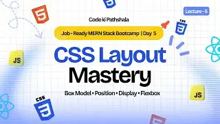 CSS for Absolute Beginners 🔥 | CSS Box Model, Flexbox, Position & Display Explained | MERN Bootcamp