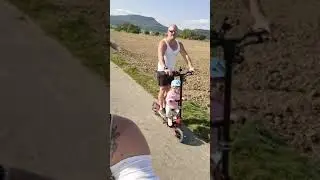 IO Hawk Legend mit Eigenbau kindersitz.