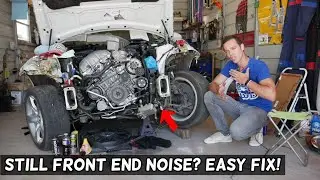 BMW FRONT END NOISE RATTLE EVEN AFTER NEW SWAY BAR LINKS, EASY FIX