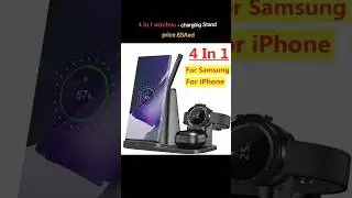 4 In 1 Wireless Stand Fast ChargingStation for iPhone 14 13 12 IWatch Samsung S22S21 Galaxy Watch 5