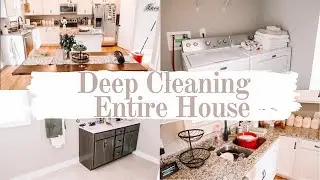 DEEP CLEAN ENTIRE HOUSE WITH ME | SPEED CLEANING