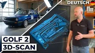 3D-Scan f&uuml;r CFD & Tuning: Golf 2 Racecar mit dem Shining 3D NOVA Laserscanner