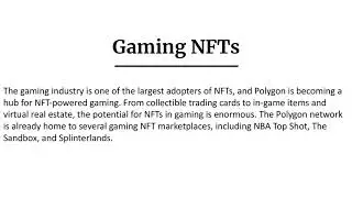 Top Trends in Polygon NFT Marketplace Development