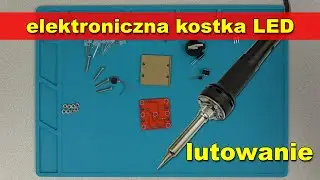 Elektroniczna kostka LED do gry - lutowanie - zestaw do samodzielnego montażu KIT/DIY
