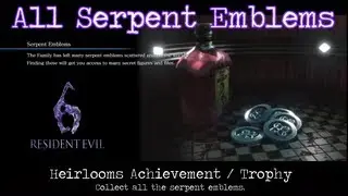 Resident Evil 6 - All Serpent Emblems