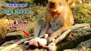 POOR NEWBORN DAKOTA STILL WEAKNESS | MOM DUCHESS CARELESS DAKOTA LAYING DOWN ON STONE