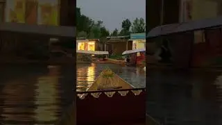 Dal lake evening view II Light rain in Kashmir #kashmir #dallake