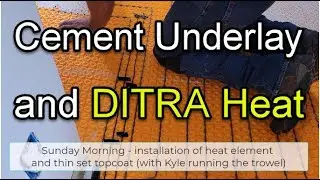 Hardi underlay and Schluter DITRA heat in a $40000 bathroom