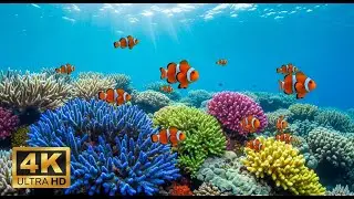🌅 Deep Sea Aquarium 4K &ndash; Tranquil Fish Swimming & Soothing Background Music