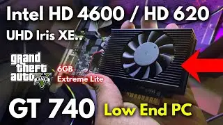 GTA V Extreme Lite (6GB) TEST On Low End PCs - Graphics FPS Test! 