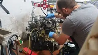 BMW M10B20 with Stromberg CDET 175 - first start after rebuild