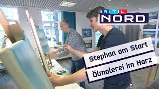 Ölgemälde malen wie bei TV-Maler Bob Ross - Regionalreporter Stephan probiert's aus