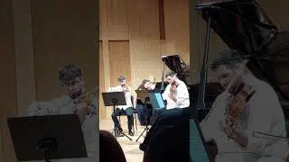 string quartet and piano Dvoř&aacute;k #city #classicalmusic #youngmusicians