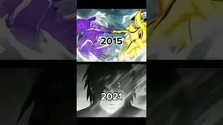 Naruto and asauke in 2015 vs 2021 #naruto #sasuke #narutoshippuden #narutofans#shorts