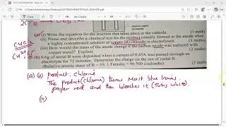 Electrochemistry.  K.c.s.e 2011 Chemistry pp2, Q 2