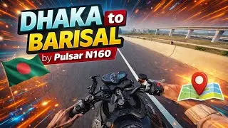 Dhaka - Barisal - Kuakata | Highway ride | Long tour | Bike Ride | Raw sound | Pulsar N160 | #pov 