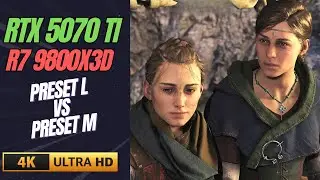 DLSS 4.5 Preset L VS Preset M | 4K RTX 5070 TI | R7 9800X3D | A Plague Tale Requiem | Ultra Settings