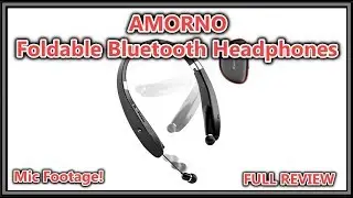 AMORNO Foldable Bluetooth Headphones Wireless Neckband Headset with Retractable Earbuds, FULL REVIEW