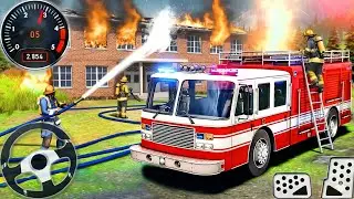 Fire Truck Rescue Simulator 2025 &ndash;Us City Emergency 911 Firefighter - Android Gameplay #4
