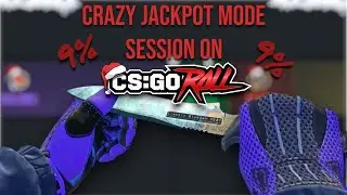 CRAZY JACKPOT MODE SESSION ON CSGOROLL! (INSANE)
