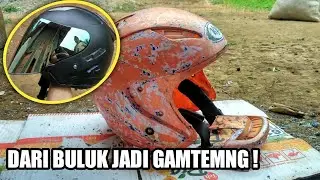 MEMBANGUN KEMBALI HELM HALF FACE KYT GALAXY SLIDE | FULL RESTORASI Part 1