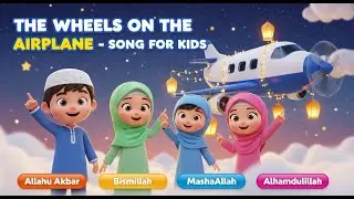 The Wheels on the Airplane ✈️ | Muslim Kids Nasheed | Allahu Akbar | Bismillah | Alhamdulillah