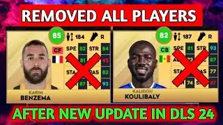 REMOVED ALL PLAYERS AFTER NEW UPDATE IN DLS 24  #dls23 #dreamleaguesoccer #football