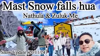 Snow 🌨️ falls suru ho Gaya hai Nathula Pass Me #hillgangtok #natulapass #snow #snowfall #sikkim